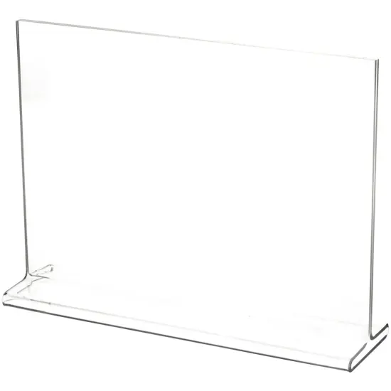 Plymor Clear Acrylic Sign Display / Literature Holder (Top-Load), 10" W x 7" H {1}