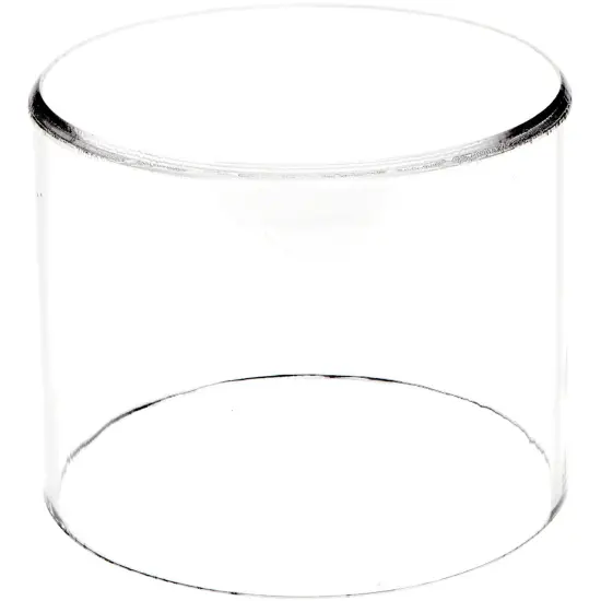 Plymor Clear Acrylic Round Cylinder Display Riser, 4" H x 5" D {1}