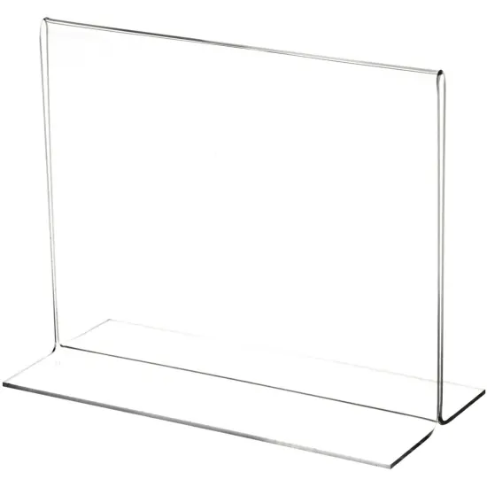 Plymor Clear Acrylic Sign Display / Literature Holder (Bottom-Load), 7" W x 5.5" H {1}