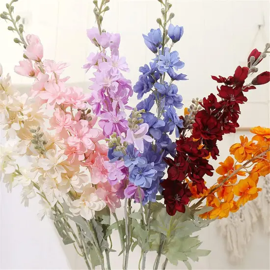 Delphinium Flowers Artificial Flowers {5}