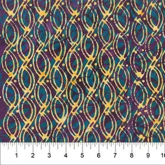 Banyan 83137-64 FRAGRANT - Trails Doubled - Dark Teal 45" Fabric Per Yard {1}