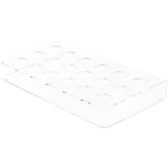 Plymor Clear Acrylic Display for 18 Round Lipstick Tubes, 1.5" H x 9.5" W x 5.5" D {1}