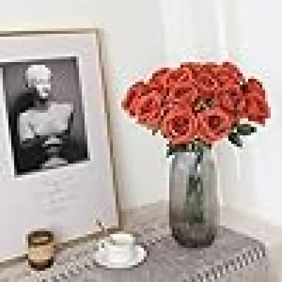 Fake Artificial Roses Silk Flowers with Stems {2}