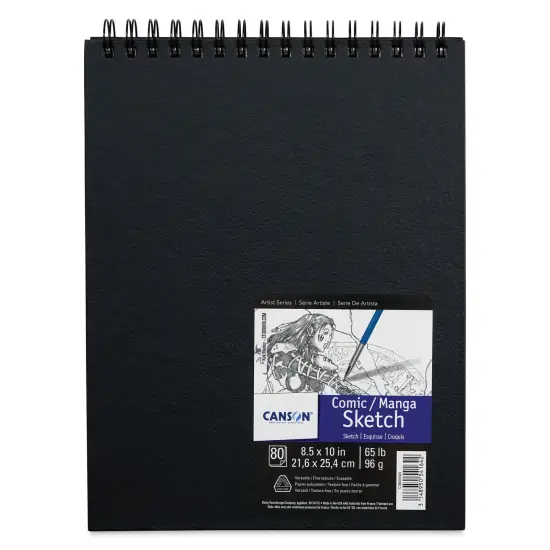 Canson Fanboy Comic-Manga Sketch Book - 8 1/2" x 11", 80 Sheets {1}