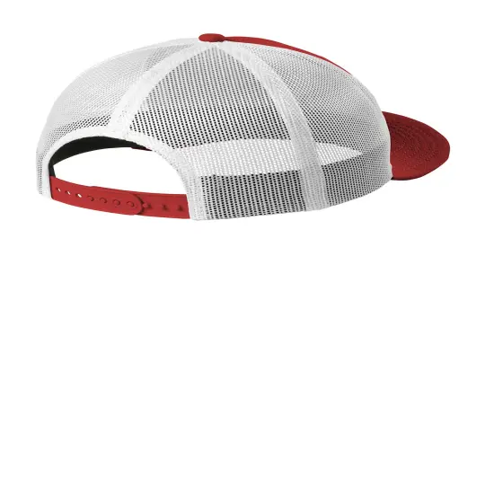 New Era&reg; Snapback Low Profile Trucker Cap Scarlet/White {2}