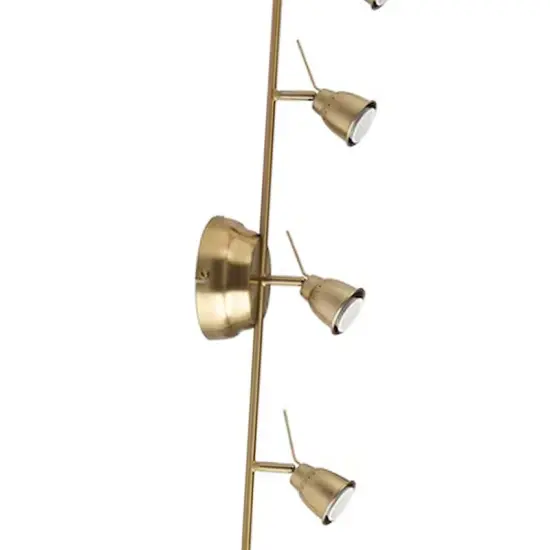 Brass Ceiling Track with 5 Adjustable Spots {6}