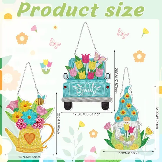 3 Pcs Spring Diamond Painting Kits {4}