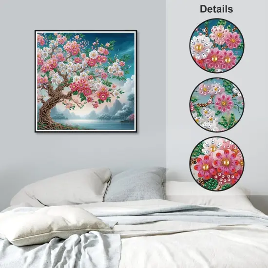 5D Special Shape Diamond Art Kits for Beginners, Diamond Painting Kits for Adults, Crystal Rhinestones Diamond Painting for Home Wall Decoration Gift 12&times;12inch/30&times;30cm, Tree of Life {3}