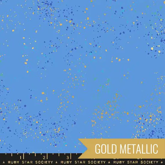Speckled in Metallic Lindley Blue (rs5027 127m) | Speckled | Rashida Coleman Hale | Ruby Star Society {1}