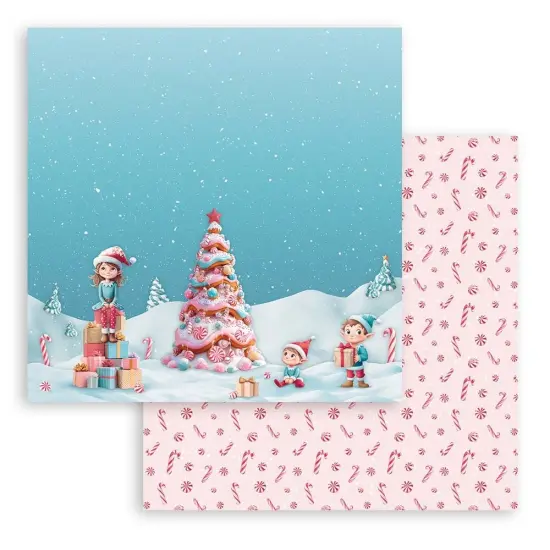 Stamperia Double-Sided Cardstock 12"x12"-Candy Christmas Tree {1}