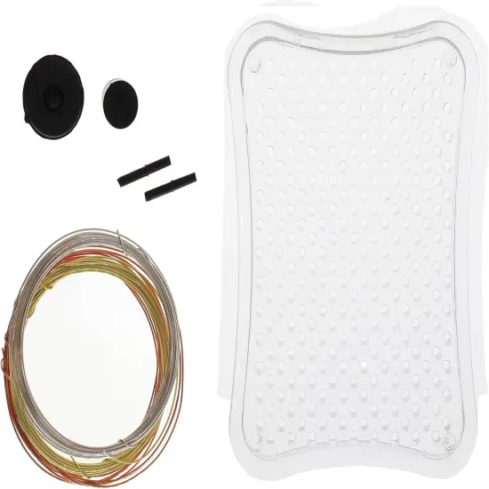 The Beadsmith Wig-A-Ma-Jig Beginner Kit - Includes 3 x 4 Inch Clear Plastic Jig, 20 Plastic Pegs, Copper and Silver Craft Wire, 2 Yds Each {2}