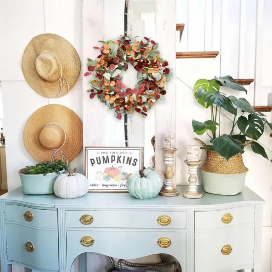 Artificial Fall Wreath {4}