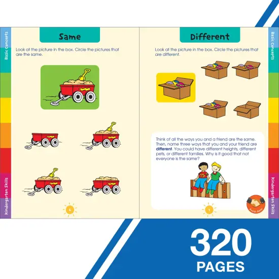 Carson Dellosa Kindergarten Workbook, Phonics, Reading, Math, Social Emotional Learning, Writing Practice, Activity Book Ages 5-6, Classroom or Homeschool Curriculum {4}