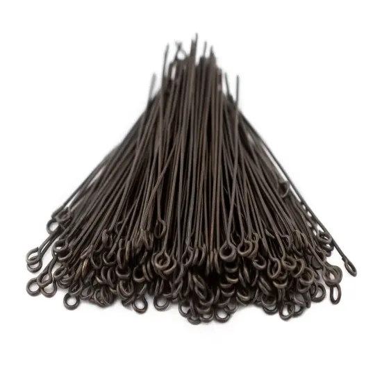 The Bead Chest Antiqued Brass 21 Gauge 1.75 Inch Eye Pins Approx 100 pieces {3}