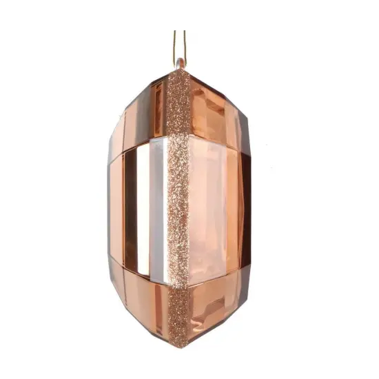 6" Acrylic Square Jewel Ornament: Rose Gold {2}
