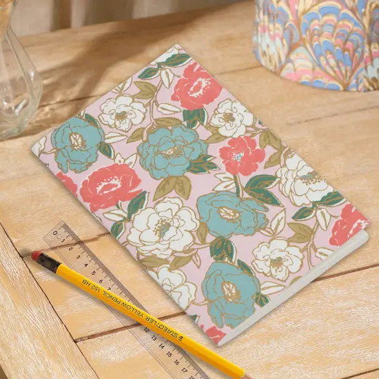 Floral Handmade Paper Notebooks - Pack of 6, 4 X 6 Inch {1}