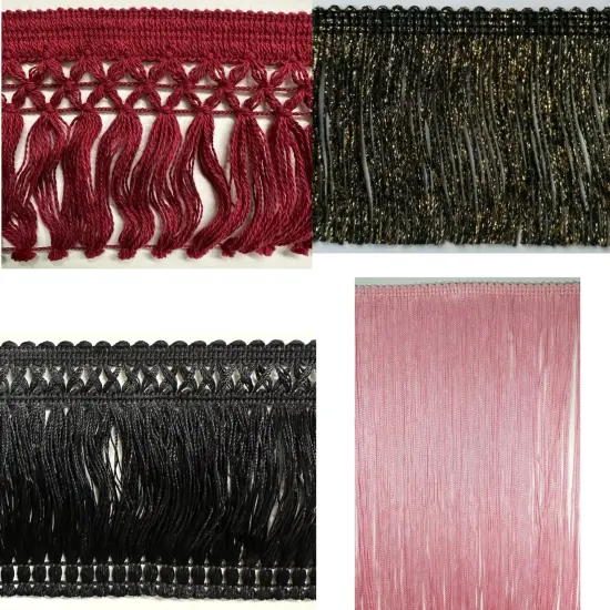 Kitcheniva Chainette Trellis Tassel Fringe Trim Metallic Sewing Crafts {2}