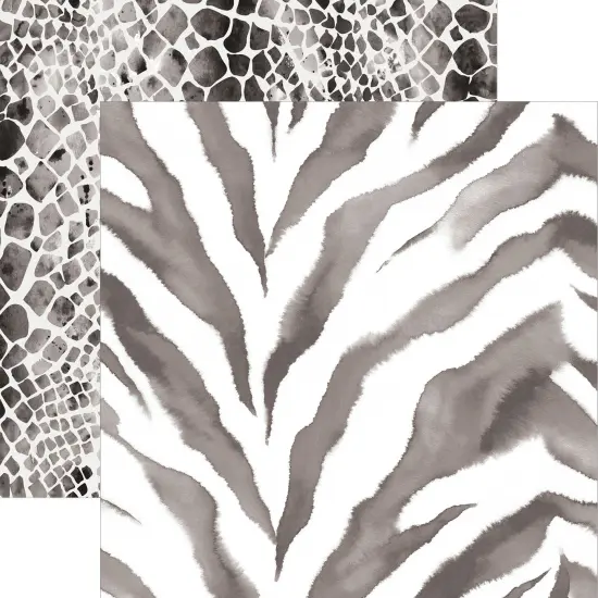 Zebra & Python COLORWAYS PATTERN 12 X12 SCRAPBOOK PAPER SET {5}