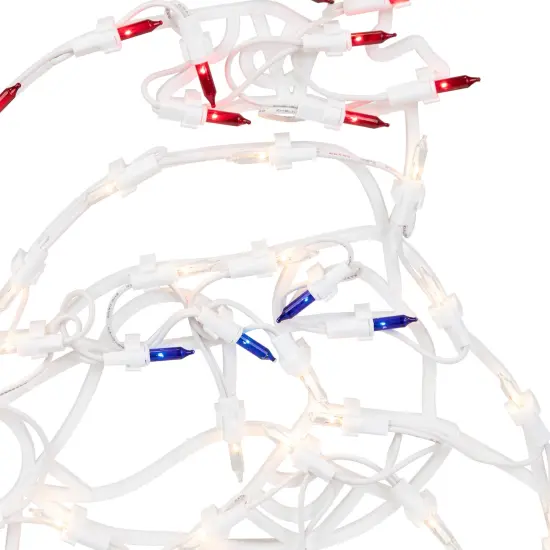 Northlight Lighted Santa Claus Christmas Window Decoration - 18" White {7}