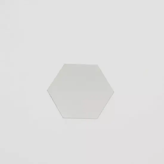 Hexagon 12 Silver 3" MIRROR STICKERS Acrylic WALL DECALS Dorm Rooms Decorations {3}