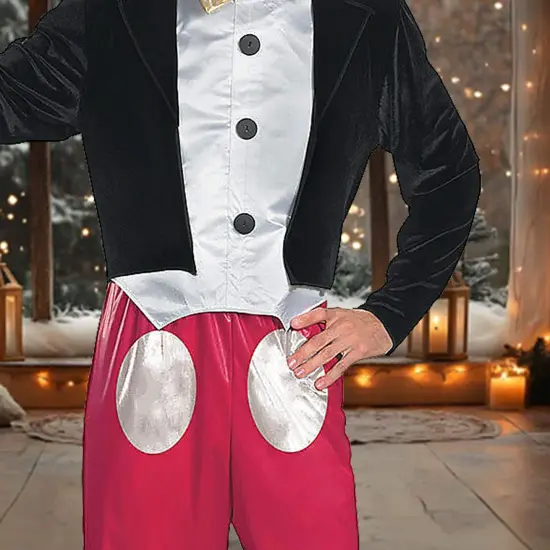 Mens Mickey Mouse Halloween Costume With Jacket Pants And Ears Headband 42&ndash;46 {3}