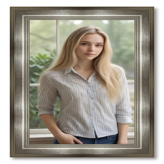 Panoramic Classic Modern Silver Frame - UV Acrylic, Foam Board Backing, Hanging Hardware {3}