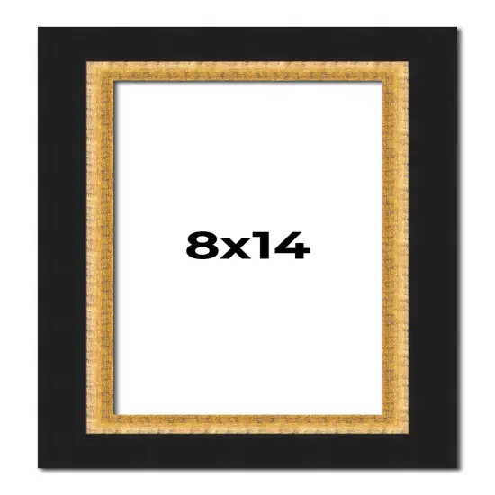 Photo Size Embellished Brown Picture Frame - UV Acrylic, Foam Board Backing, Hanging Hardware {1}