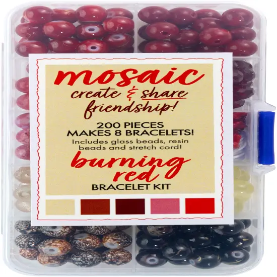 CousinDIY Mosaic Bracelet Kit-Burning Red {2}