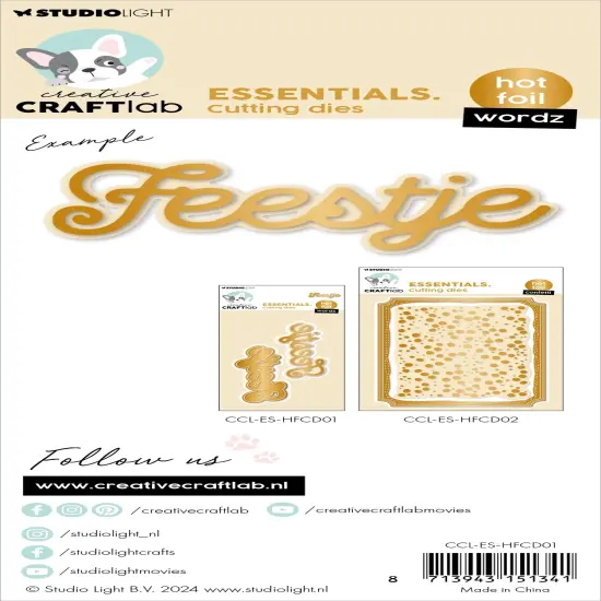 Studio Light Essentials Hot Foil Cutting Die-Nr. 01, Wordz {3}