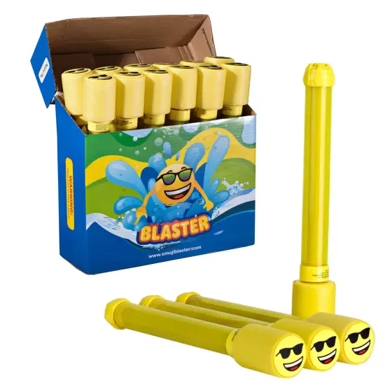 Toyrifik 12 Pack Emoticon Blaster Water Guns-Bulk Pack Water Shooters for Summer Party Favor or Activity Fun for Kids {2}