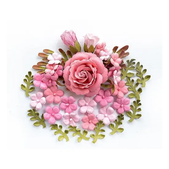 Pack of 3 - Little Birdie Rooney Paper Flowers 23/Pkg-Celebrate Life {3}