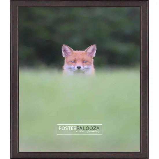 Textured Brown Picture Frame - UV Acrylic, Backing Board, Hanging Hardware Included {5}