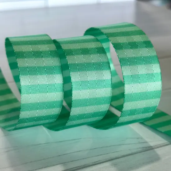 Sea Green Tonal Stripe 1” Seatbelt Webbing (by the yard) {1}