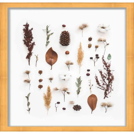 Panoramic Minimalist Shadow Box Gold Picture Frame - UV Acrylic, Backing, Hanging Hardware {4}