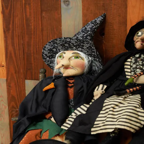 Prue Sorceress Witch Joe Spencer Gathered Traditions Soft Art Doll Fall Autumn Halloween Harvest Figure Figurine {5}