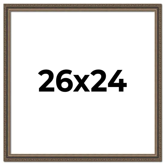 Photo Size Sculpted Silver Picture Frame - UV Acrylic, Foam Board Backing, Hanging Hardware {1}