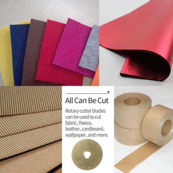 Titanium Coated 45mm Rotary Cutter Blades 50 Pack Replacement Rotary Blades for Fabric Paper Arts Crafts Quilting Scrapbooking Sewing, Sharp and Durable Wholesale {4}