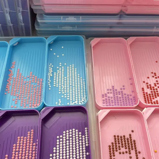 Diamond Painting Trays with Lids, 6 Pack Diamond Painting Trays with Storage Containers, 2-in-1 Diamond Art Storage and Diamond Art Trays {4}