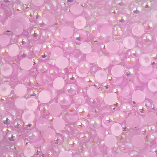 Crystal Lane DIY SS20(5mm) Plastic Pearl Flatback Rhinestones, 575pcs Light Purple AB {1}