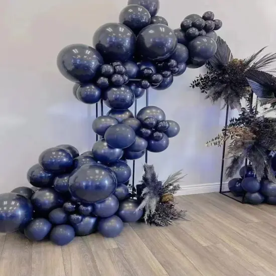 Navy Blue Balloons 100pcs Dark Blue Latex Party Balloons Different Sizes 18 12 10 5 Inch Night Blue Balloon Garland for Birthday Party Graduation Baby Shower Wedding Holiday Balloon Decoration {4}