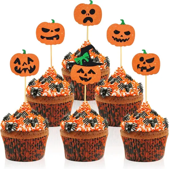 12pcs Happy Halloween Cupcake Toppers {1}