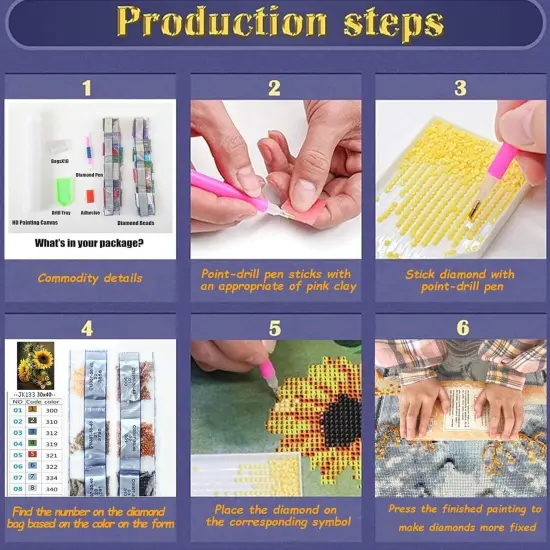 Blue Dragon and White Tiger Diamond Painting Kit - 13.7X 13.7 Inch (JK799-1) {5}