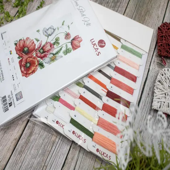 The Field Poppies B7020L Counted Cross-Stitch Kit {4}