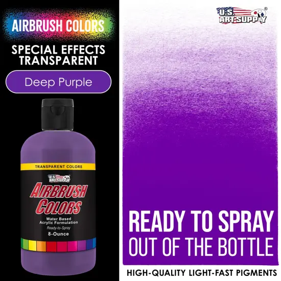 Deep Purple, Transparent Acrylic Airbrush Paint, 8 oz. {2}