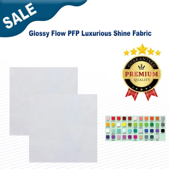 Glossy Flow PFP Luxurious Shine Fabric White {2}