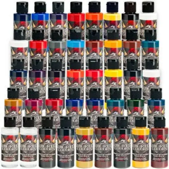 All 39 Wicked Colors Airbrush Paint Set, 2 oz. Bottles {2}