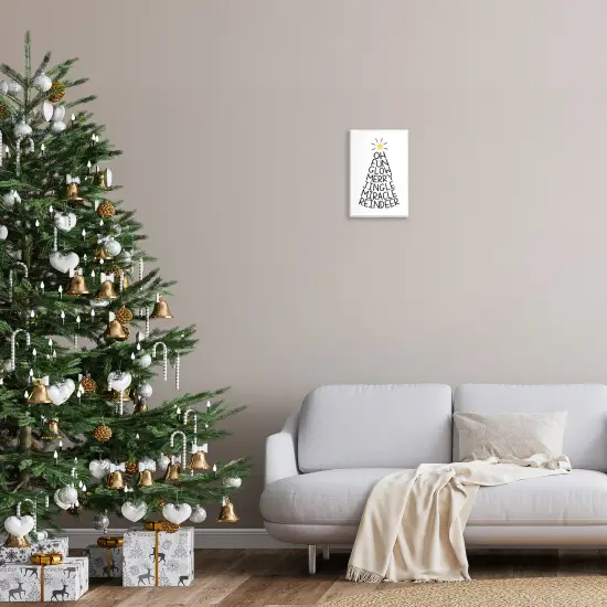 Stupell Industries Christmas Typography Tree Wall Plaque By Martina Pavlova {2}