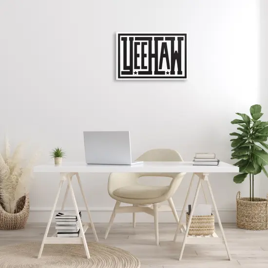 Stupell Industries Yeehaw Bold Phrase Canvas By Lettered and Lined {2}