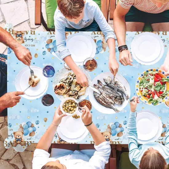 Bear Baby Shower Tablecloth {5}