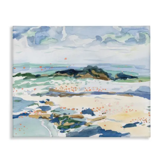 Stupell Industries Shoreline Dreams Abstraction Canvas By Melissa Wang {1}